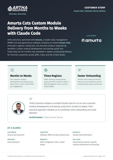 Amurta Cuts Custom Module Delivery from Months to Weeks with Claude Code