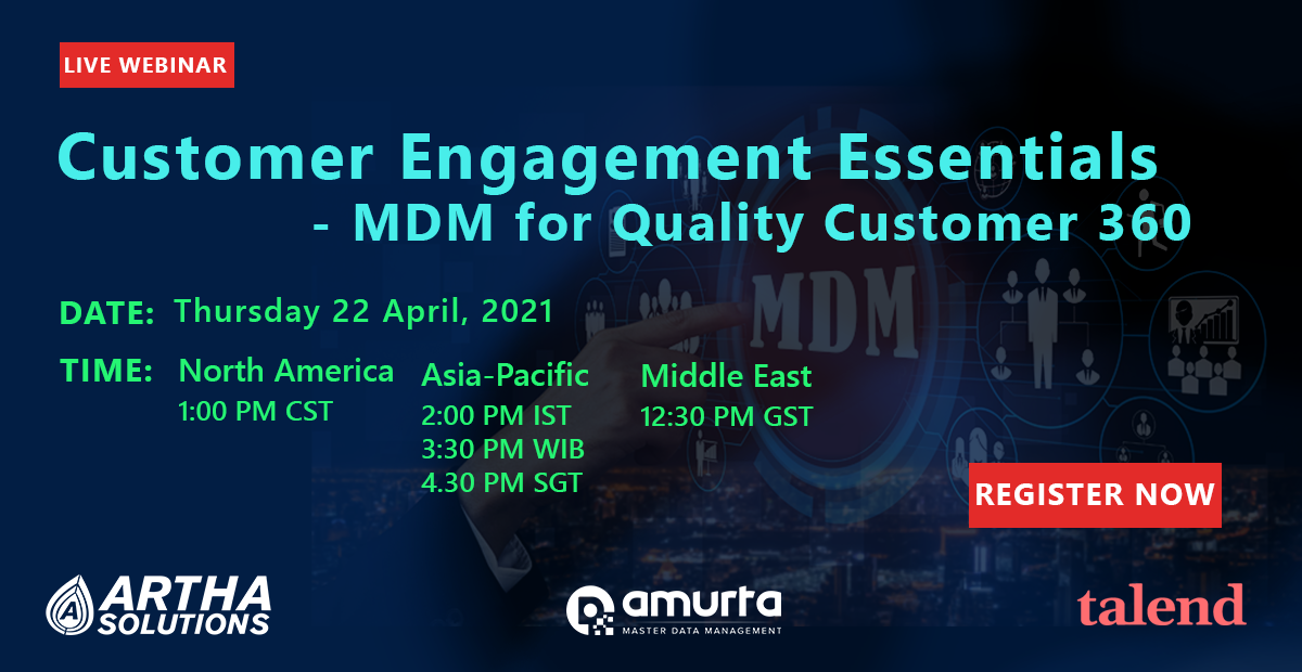 Artha Solutions - Webinar - Customer Engagement Essentials: MDM for Quality Customer 360